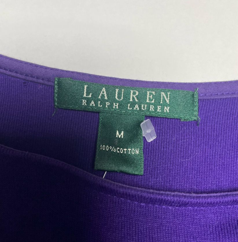 Lauren Ralph Lauren Women's Purple Crew Neck Top
