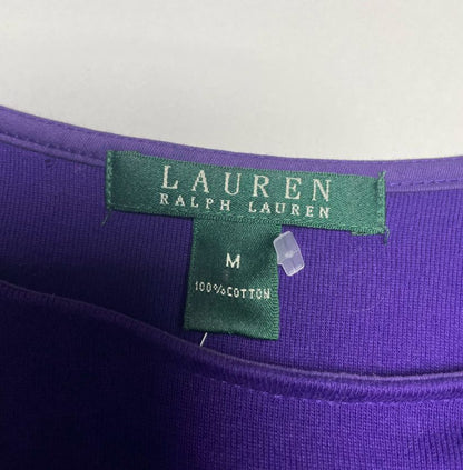 Lauren Ralph Lauren Women's Purple Crew Neck Top