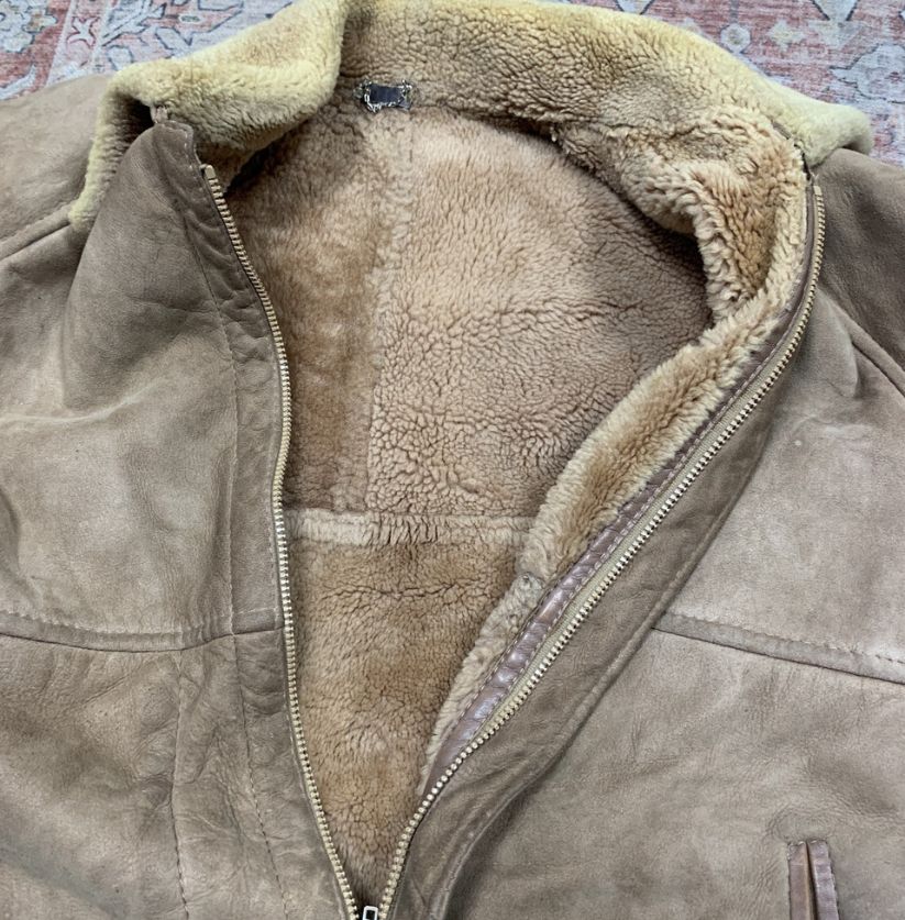Full Length Tan Sheepskin Coat