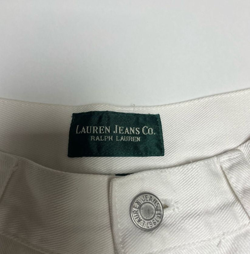 Women’s Ralph Lauren Co. White Denim Jeans in Size 8