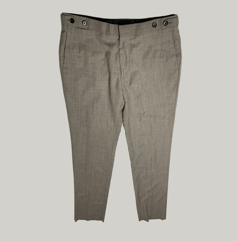 REISS Grey Wool-Blend Suit Jacket and Trousers