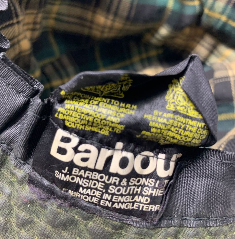 Vintage Barbour Waxed Cotton Bucket Hat