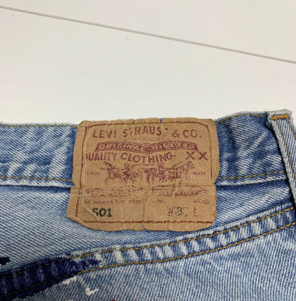 Levi’s 501 Straight Fit Patchwork Jeans
