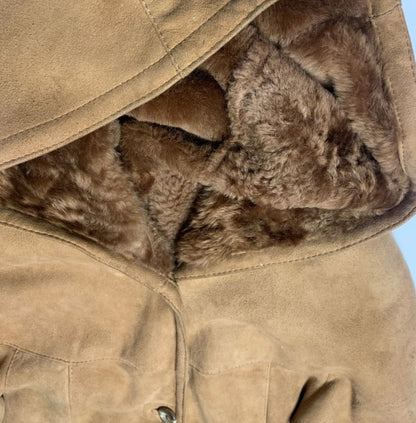 Vintage Suede and Shearling Coat