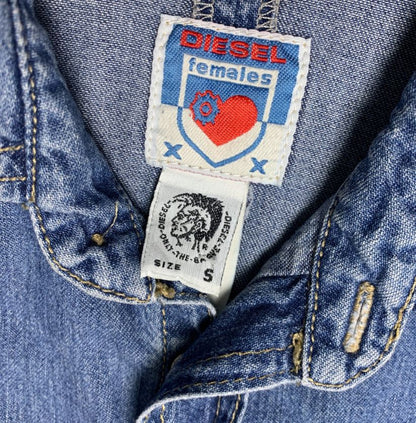Diesel Women's Blue Denim Shirt