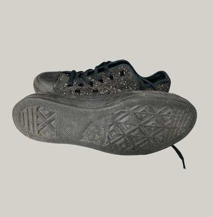 Black Glitter Converse Chuck Taylor All Star Low Top Sneakers