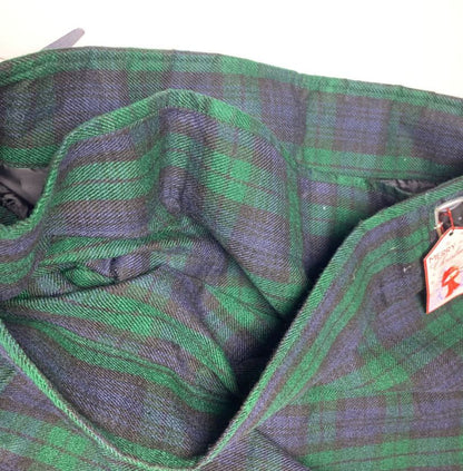 Green & Blue Tartan Pleated Kilt Skirt