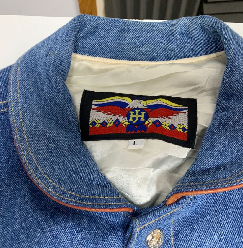 Beretta Denim & Leather Varsity-Style Jacket