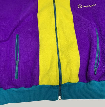 Vintage Sergio Tacchini Colour Block Fleece Jacket