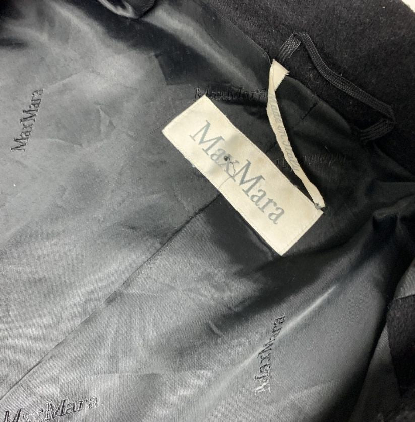 Max Mara Black Double-Breasted Coat