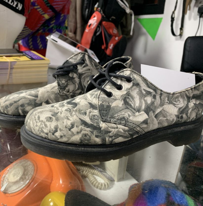 Dr. Martens 1461 Low Top Shoes Floral Rose Print