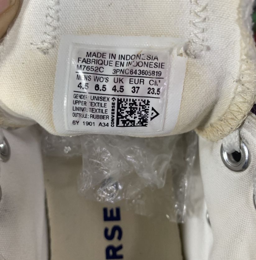 Classic White Converse Low Top Sneakers