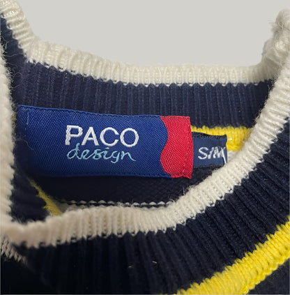 Paco Design Navy Blue Striped Jumper