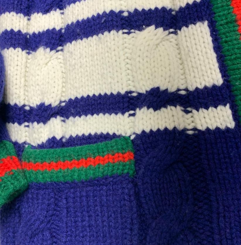 Gucci La Société Angélique Royal Blue Knitted Cardigan