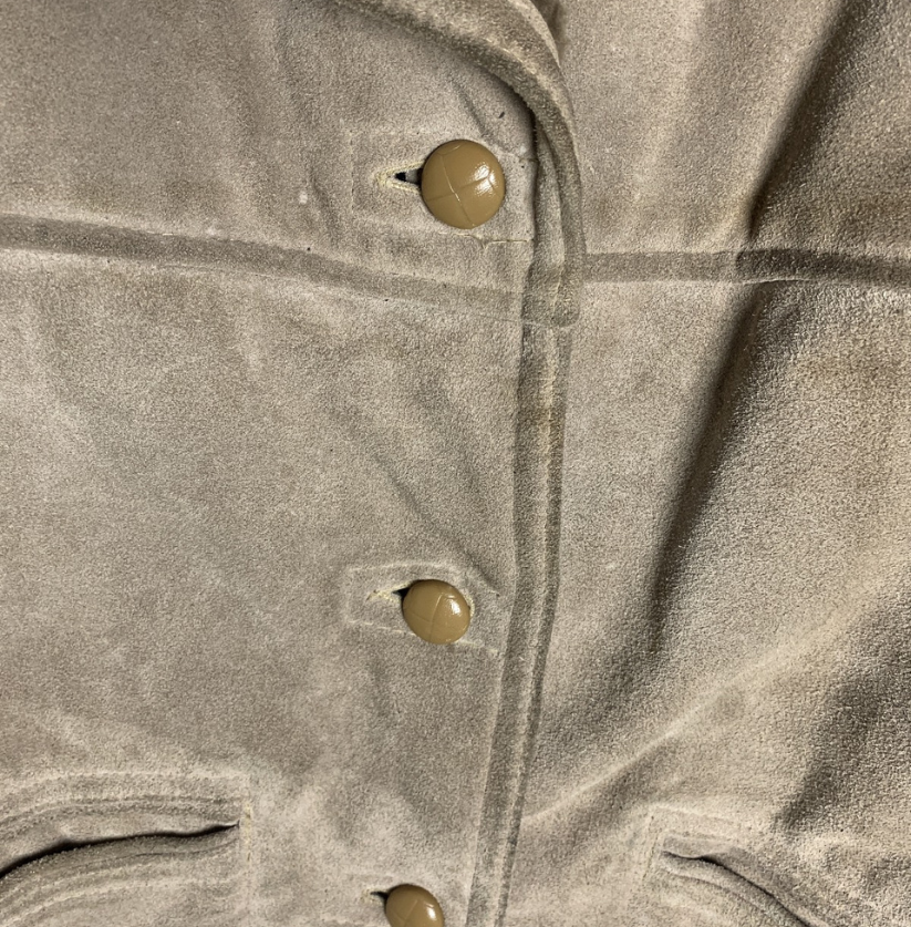 Vintage Faux-Shearling Suede Jacket