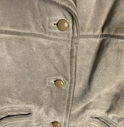 Vintage Faux-Shearling Suede Jacket