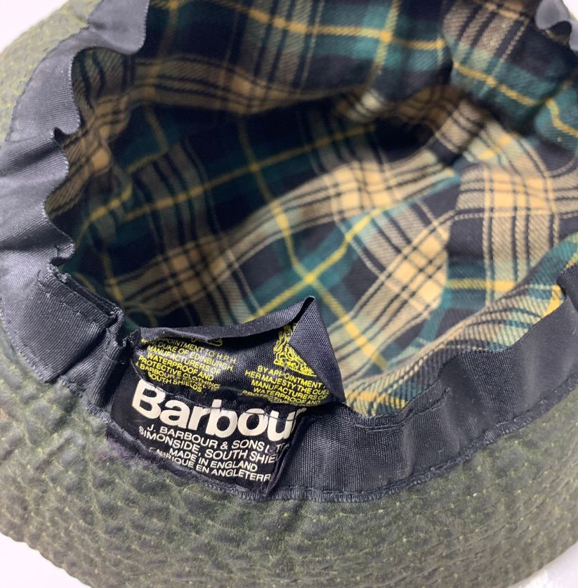 Vintage Barbour Waxed Cotton Bucket Hat