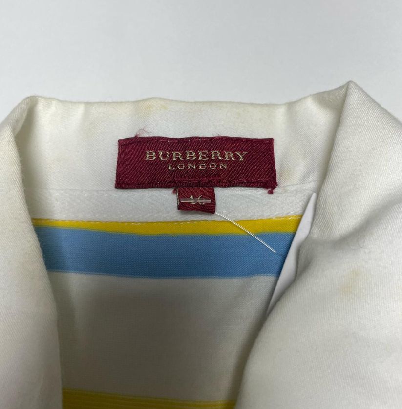 Classic Vintage Style Burberry Polo Shirt