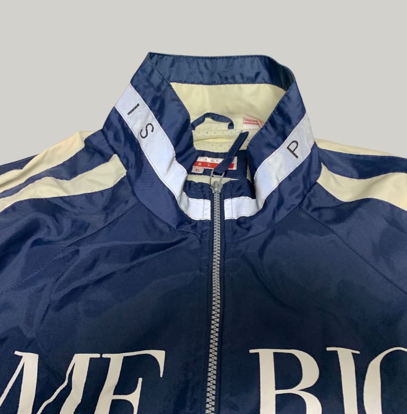 Perry Ellis America Navy Windbreaker Track Jacket