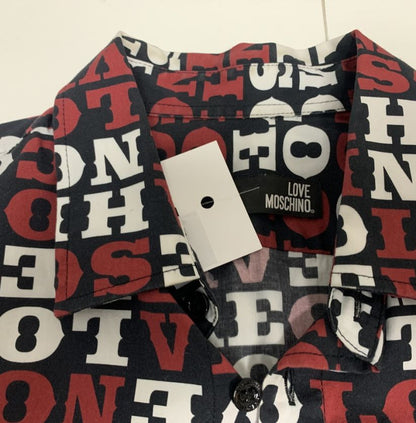 Love Moschino Printed Long Sleeve Shirt