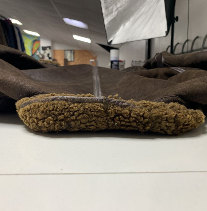Vintage Aviator Brown Shearling Jacket