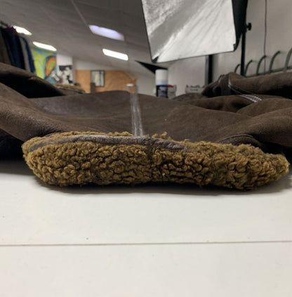 Vintage Aviator Brown Shearling Jacket