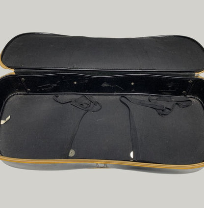 Adidas Black Trefoil Leather Holdall Bag