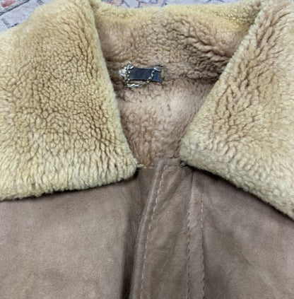 Full Length Tan Sheepskin Coat