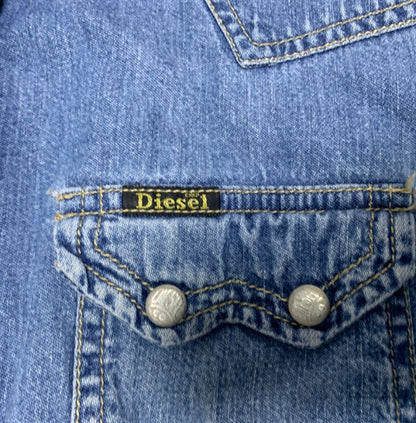Diesel Women's Blue Denim Shirt