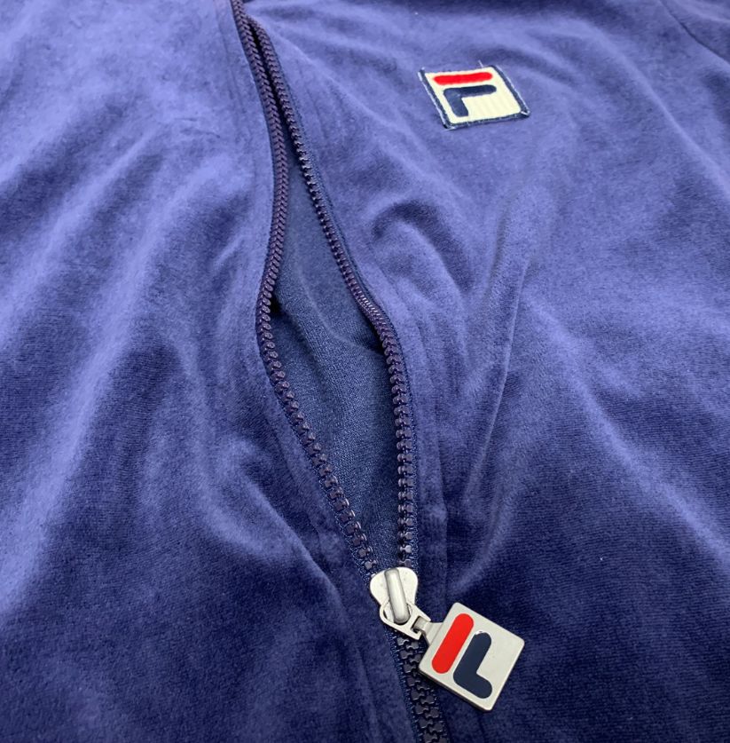 Fila White Line Velour Track Jacket