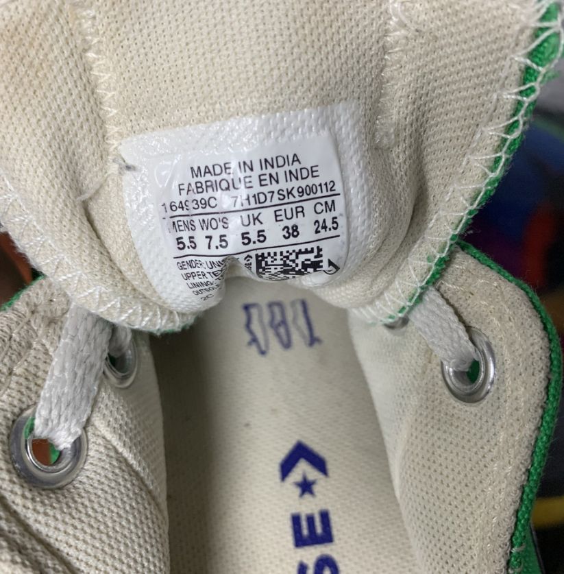 Converse Low Top Green Sneakers