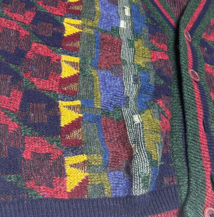 Vintage Multicolour Wool Cardigan TC Collection