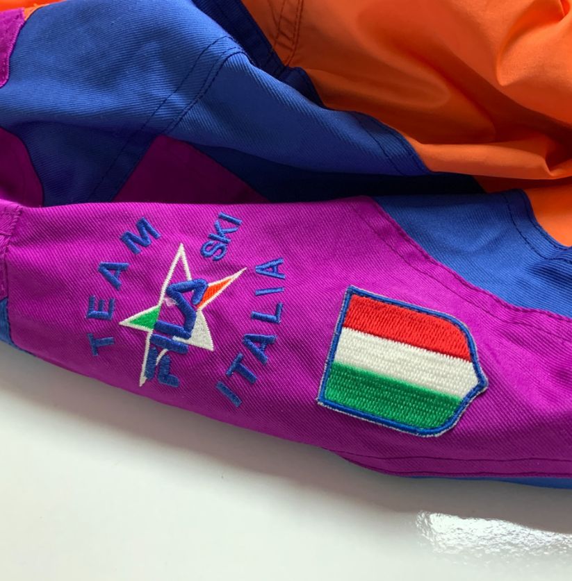 90s FILA Ski Color-Block Puffer Jacket