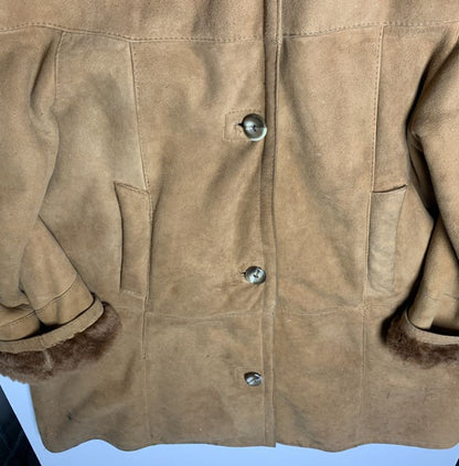 Vintage Suede and Shearling Coat