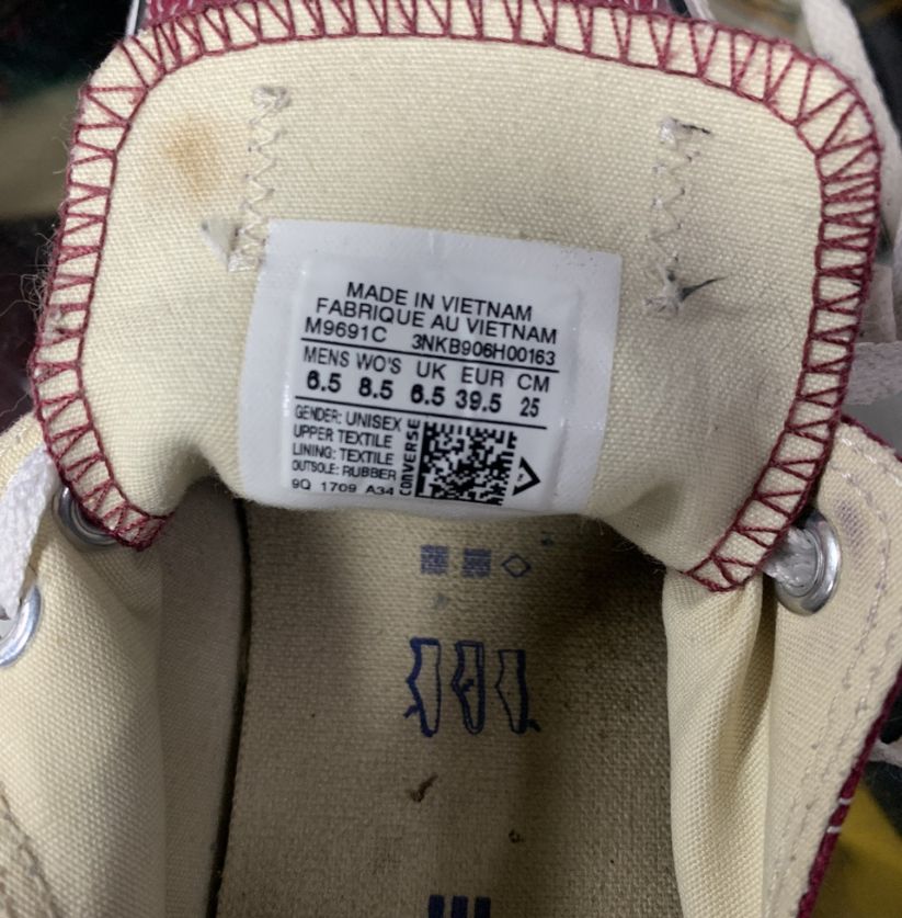 Converse All Star Low Top Maroon Sneakers