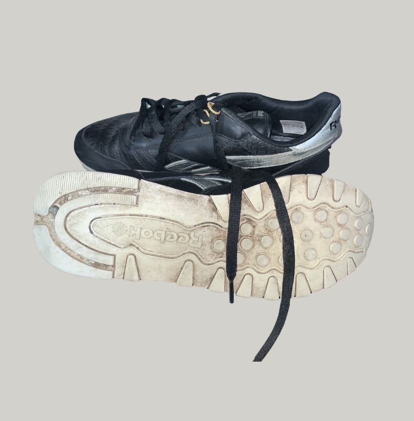 Reebok Classic Leather Athletic Black Sneakers