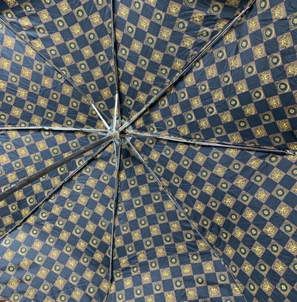 Patterned Umbrella with Wooden Handle