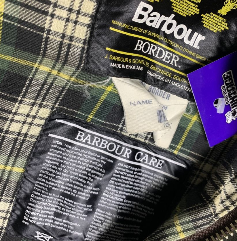 Vintage Barbour Border Wax Jacket