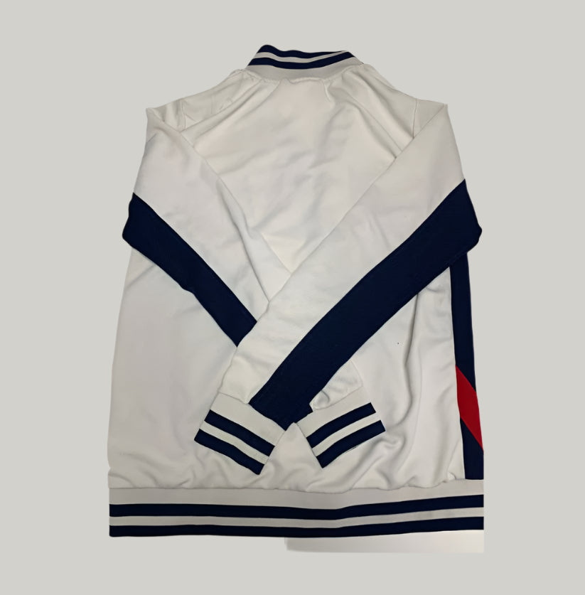 FILA White & Navy Blue Track Jacket