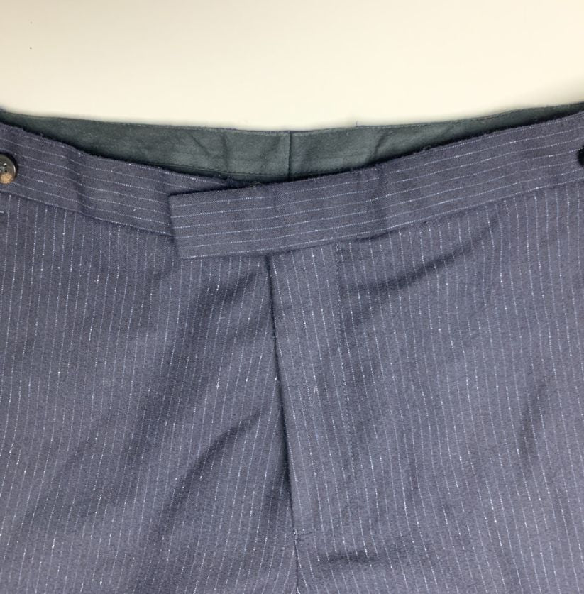 Reiss Navy Pinstripe Tailored Trousers