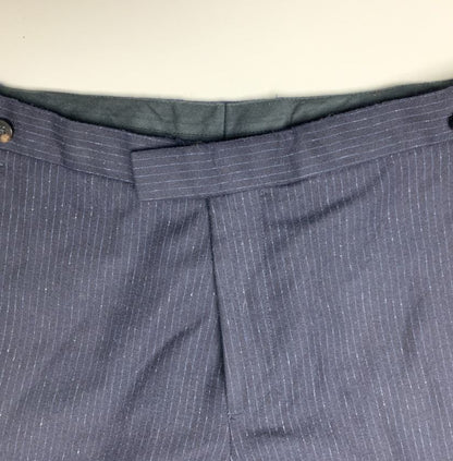 Reiss Navy Pinstripe Tailored Trousers