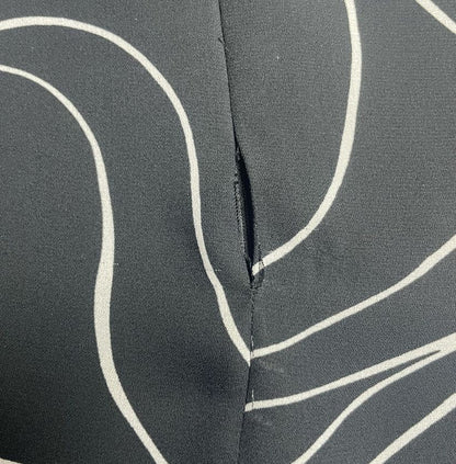 Frank Usher Black Abstract Dress