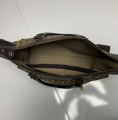 Christian Dior Brown Monogram Trotter Boston Bag