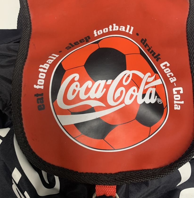 Vintage Coca-Cola Football Sports Bag