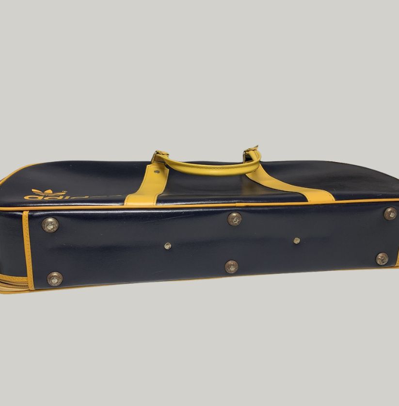 Adidas Black Trefoil Leather Holdall Bag