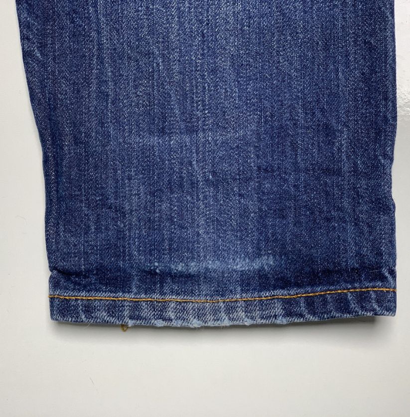 Nudie Jeans Co. Distressed Blue Denim