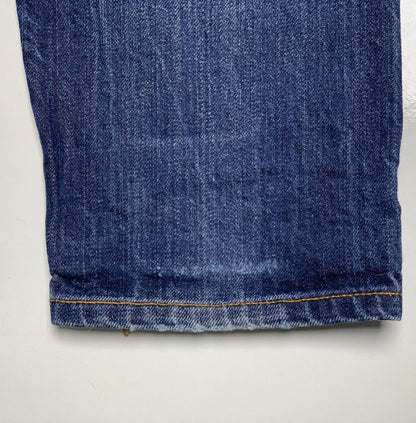 Nudie Jeans Co. Distressed Blue Denim