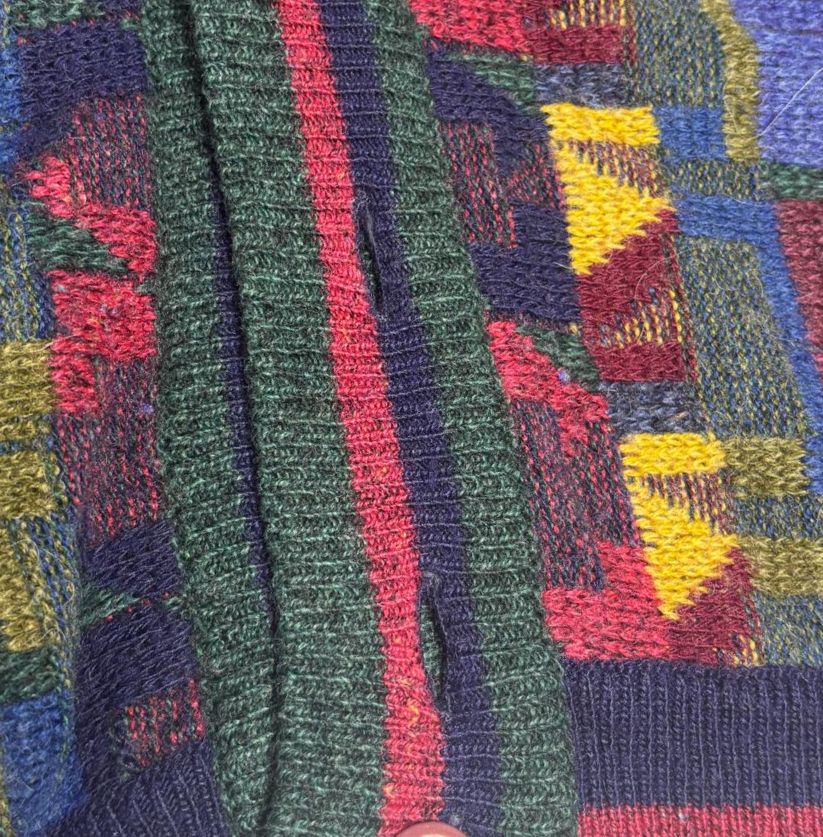 Vintage Multicolour Wool Cardigan TC Collection
