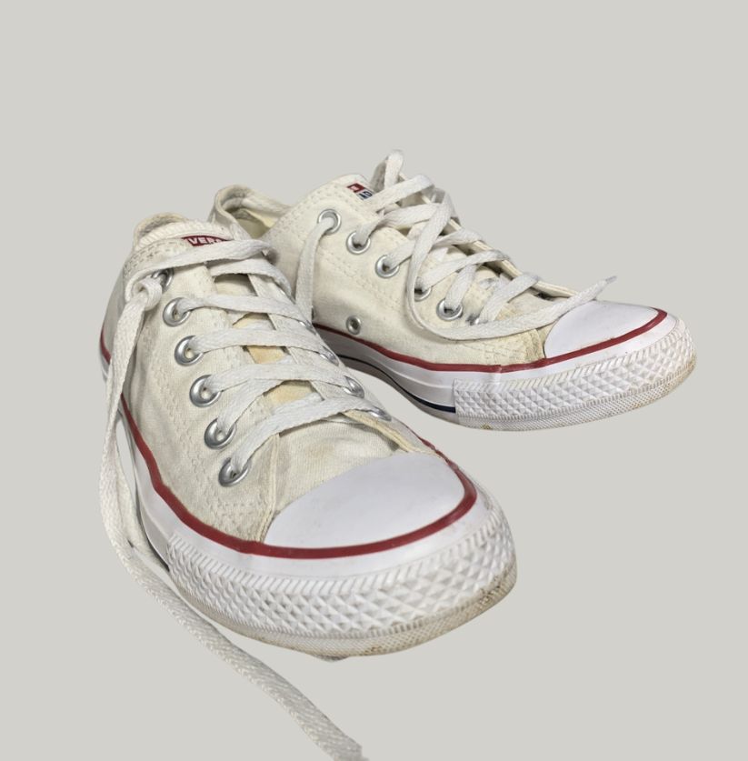 Classic White Converse Low Top Sneakers