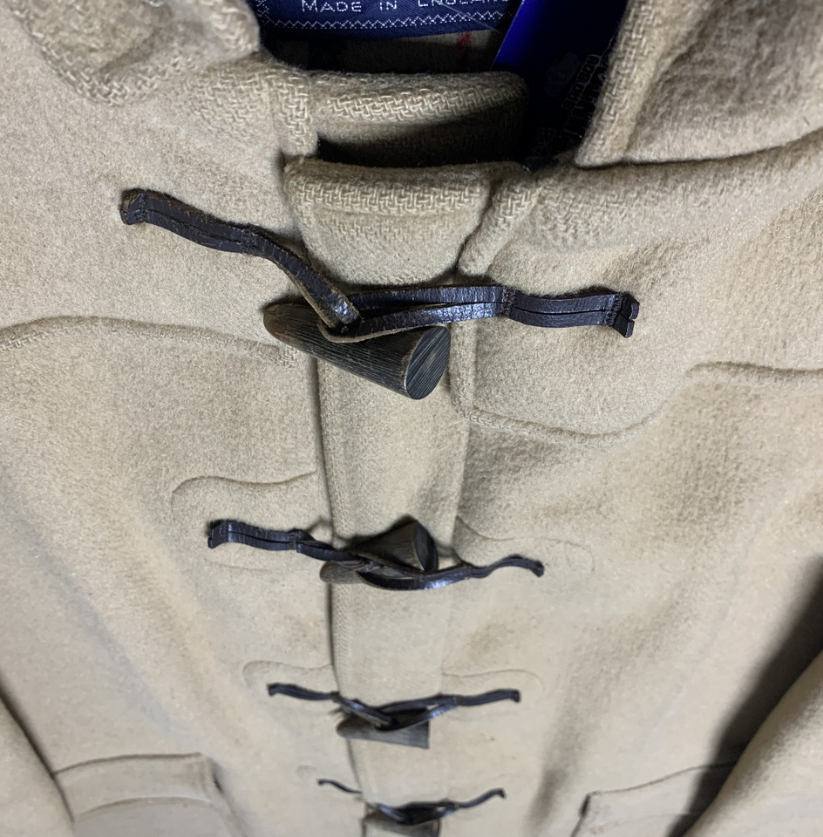 Burberry Vintage Camel Wool Duffle Coat